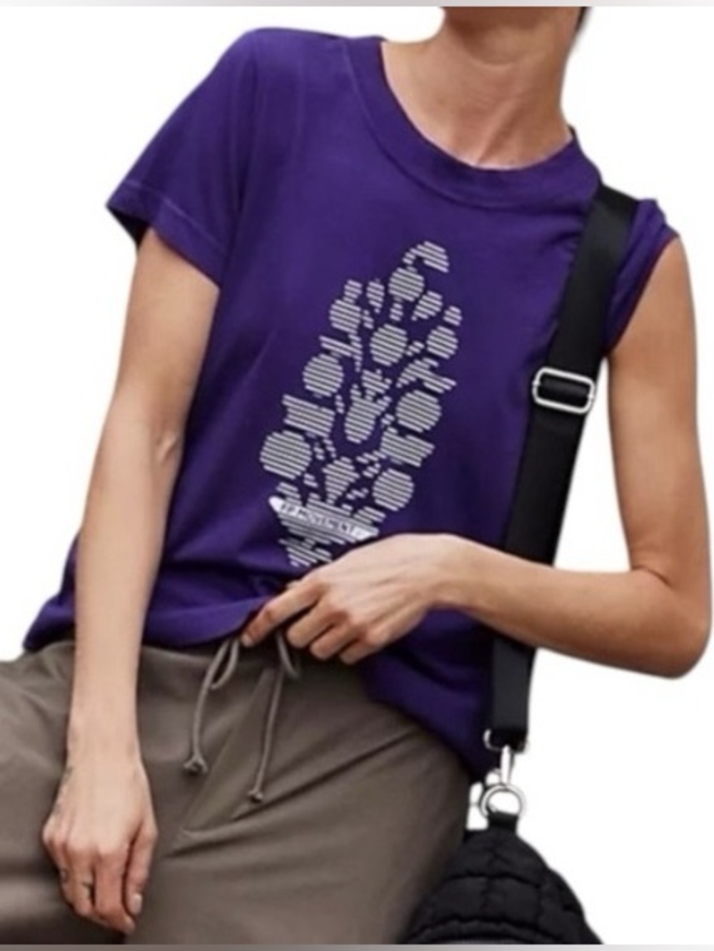 FP Movement by Free People Game Time Logo Tee in Dark Amethyst